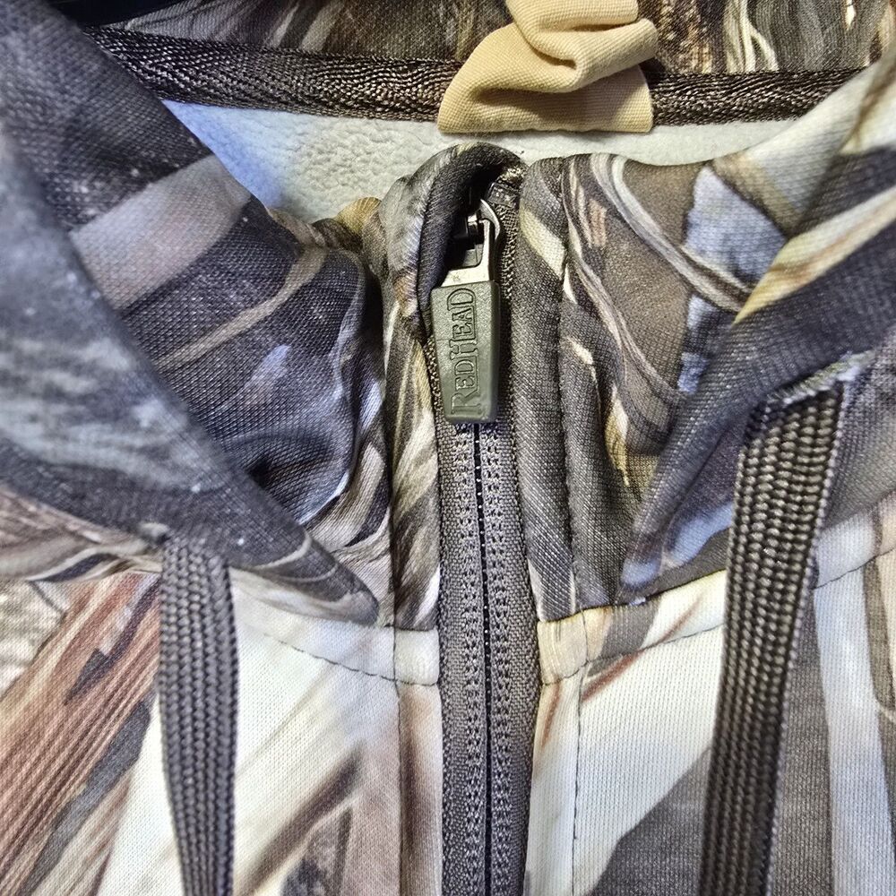 Red Head Truetimber Camo Fleece Hunting Pullover Hoodie XL Kangaroo Pouch Gorp - Picture 4 of 11